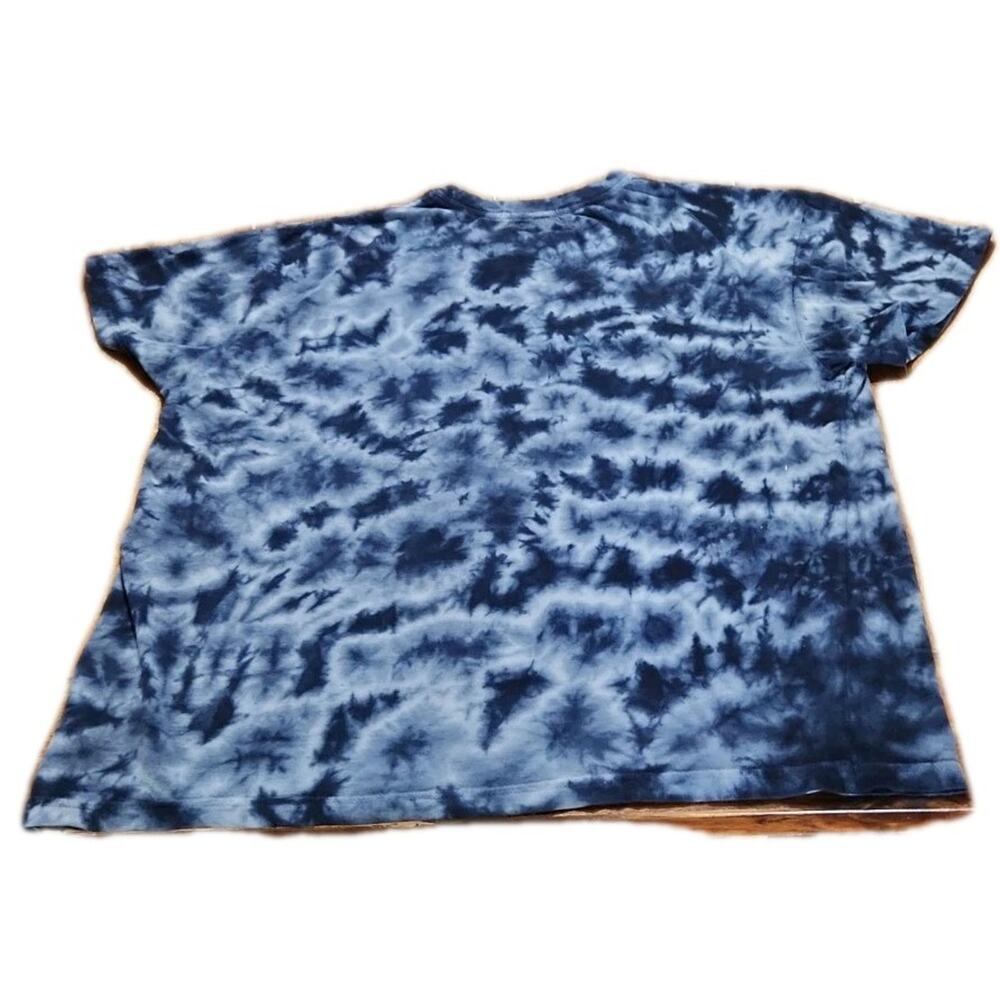 University of Utah Utes Mens Blue Tie-Dye Athletic T-Shirt Football Size XL - Picture 2 of 7